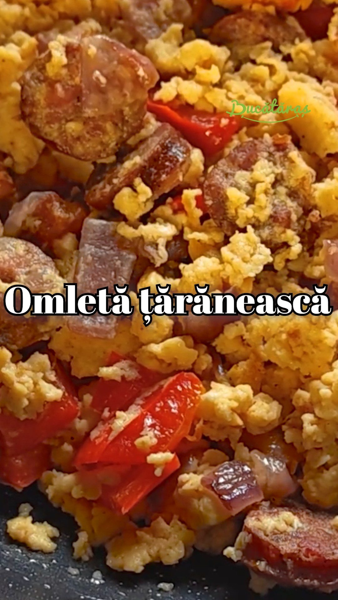 Omletă țărănească - Rețeta savuroasă și rapidă