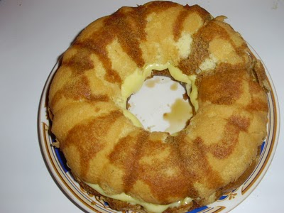 Tort de pandispan cu crema de ness