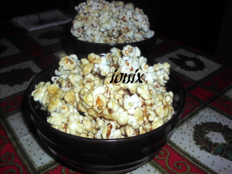 Floricele de porumb cu caramel- Popcorn