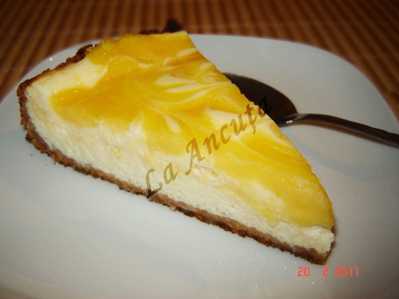 Cheesecake cu lemon curd