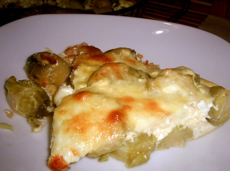 Varza de Bruxelles gratinata