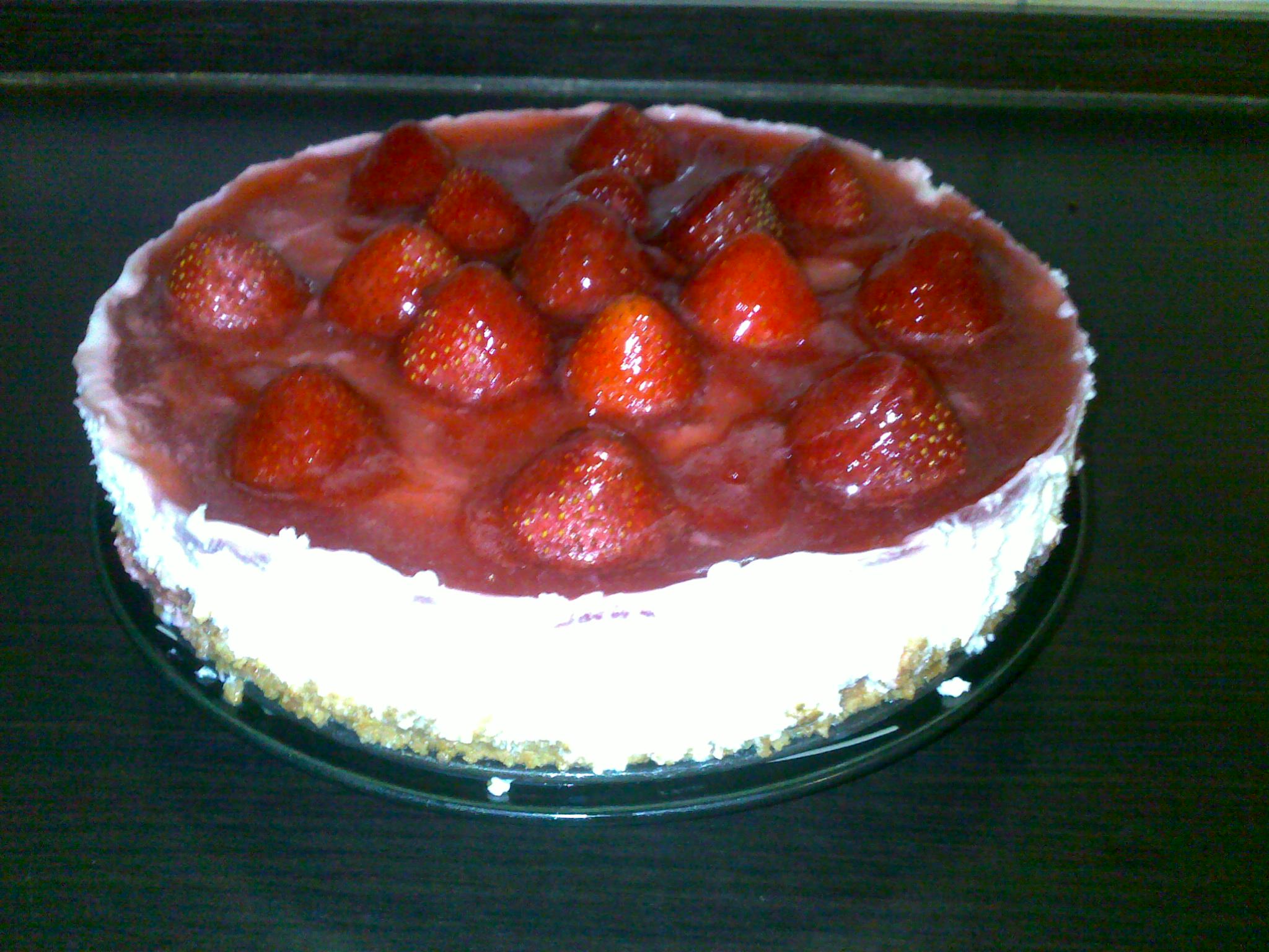 Cheesecake de capsuni