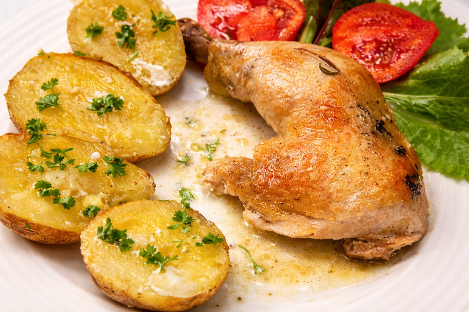 Pulpe de pui cu mustar si smantana