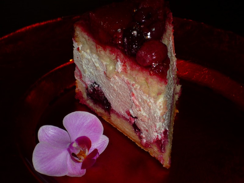 Cheesecake cu fructe de padure