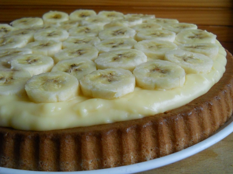 Tarta cu banane si budinca de vanilie