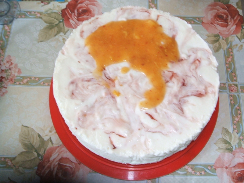 Tort diplomat cu piersici
