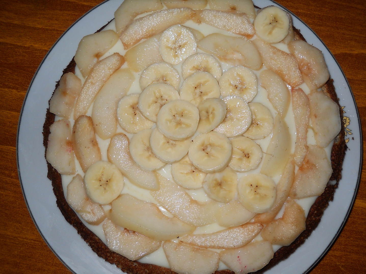 Tarta cu pere si banane