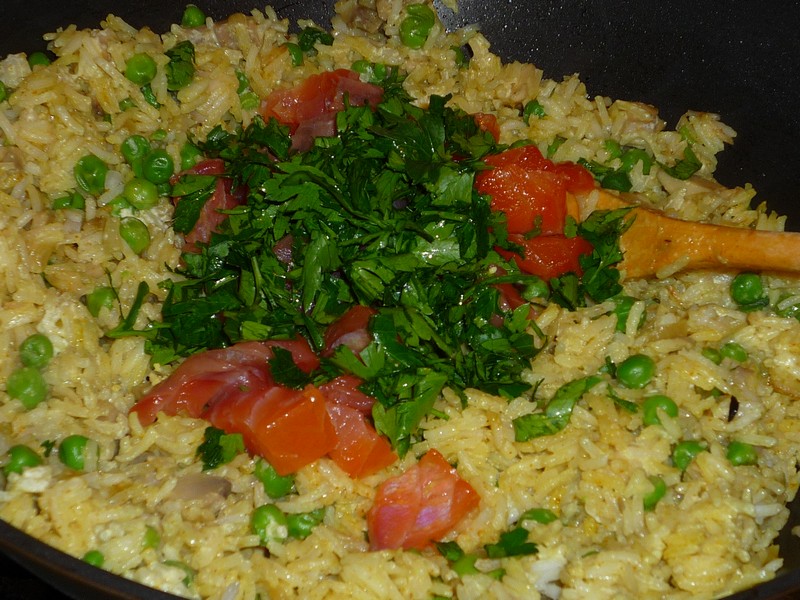 Kedgeree cu somon afumat