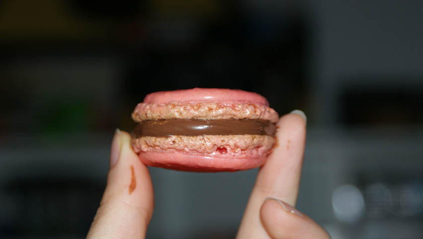 Macaron cu crema de portocale