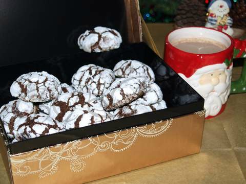 Chocolate crinkles