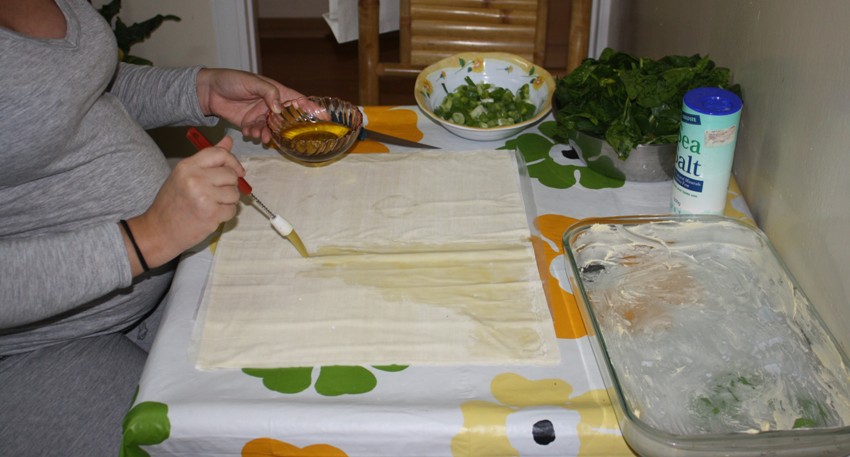 Placinta cu spanac si feta/ Spanakopita