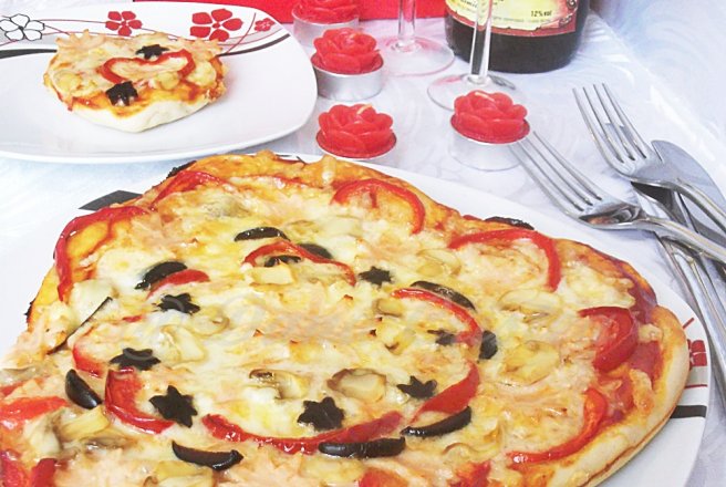 Pizza Love pentru Valentine's Day - Reteta nr. 600