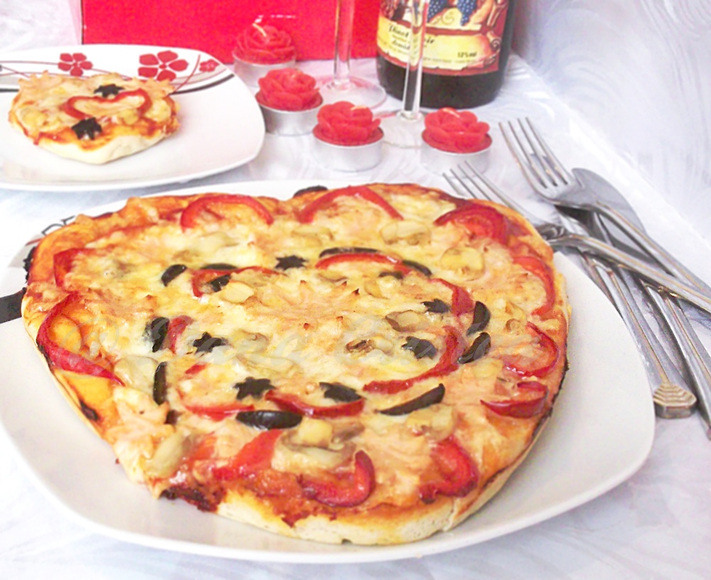 Pizza Love pentru Valentine's Day - Reteta nr. 600