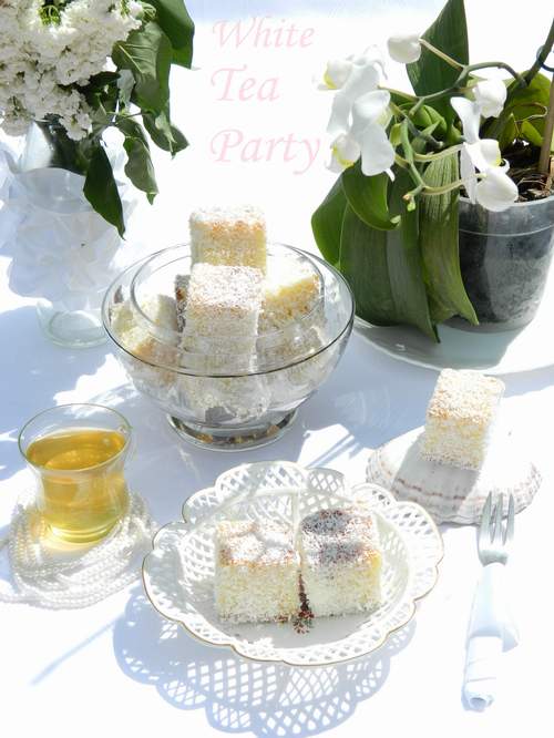 White Chocolate Lamington