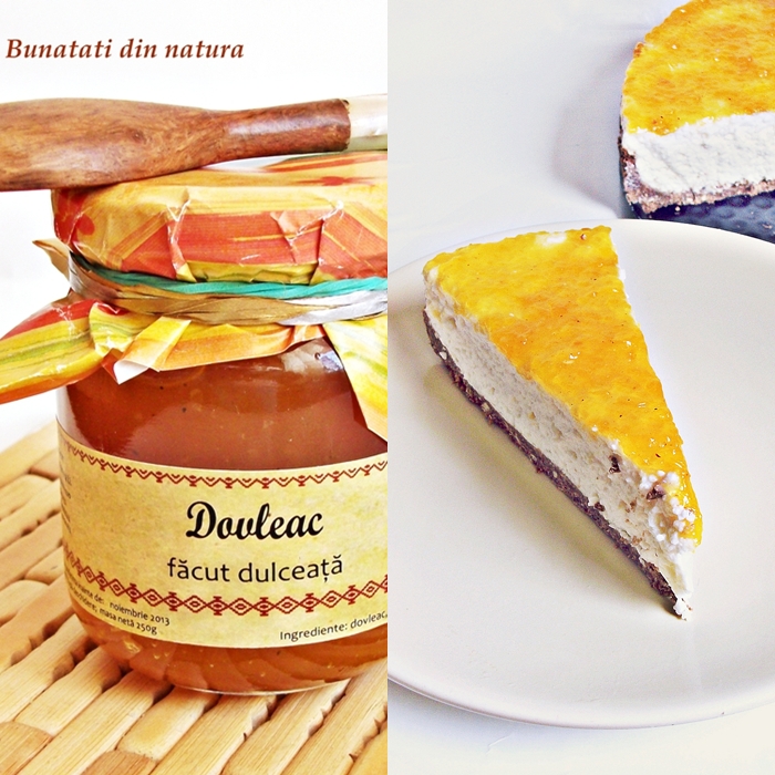 Cheesecake la rece cu dulceaţă de dovleac