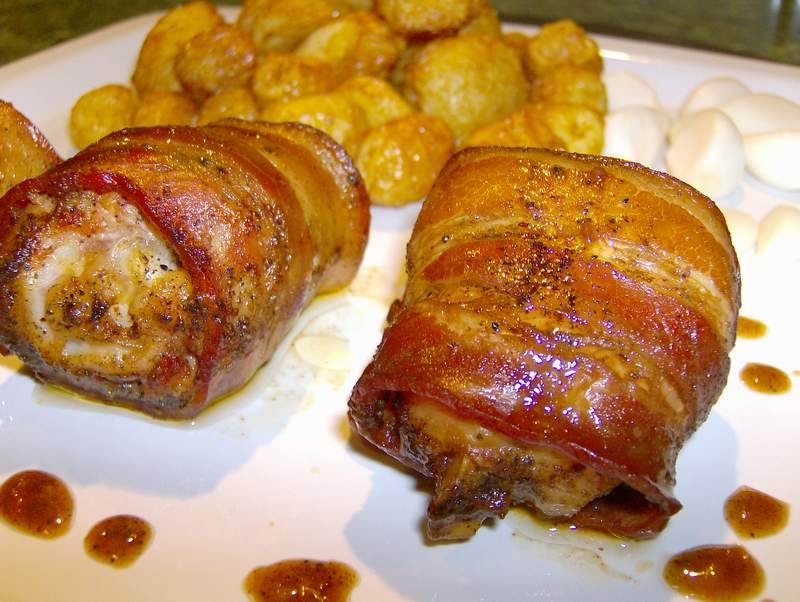 Ciocanele in bacon la cuptor