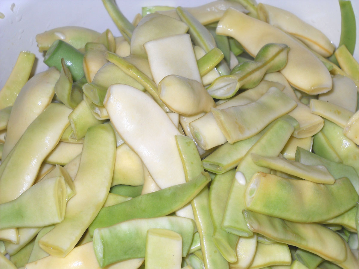 Fasole galbena la congelator, pt iarna