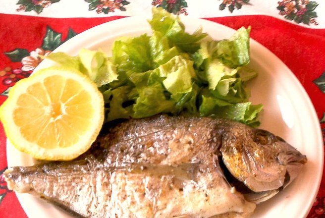 Dorada cu salata verde