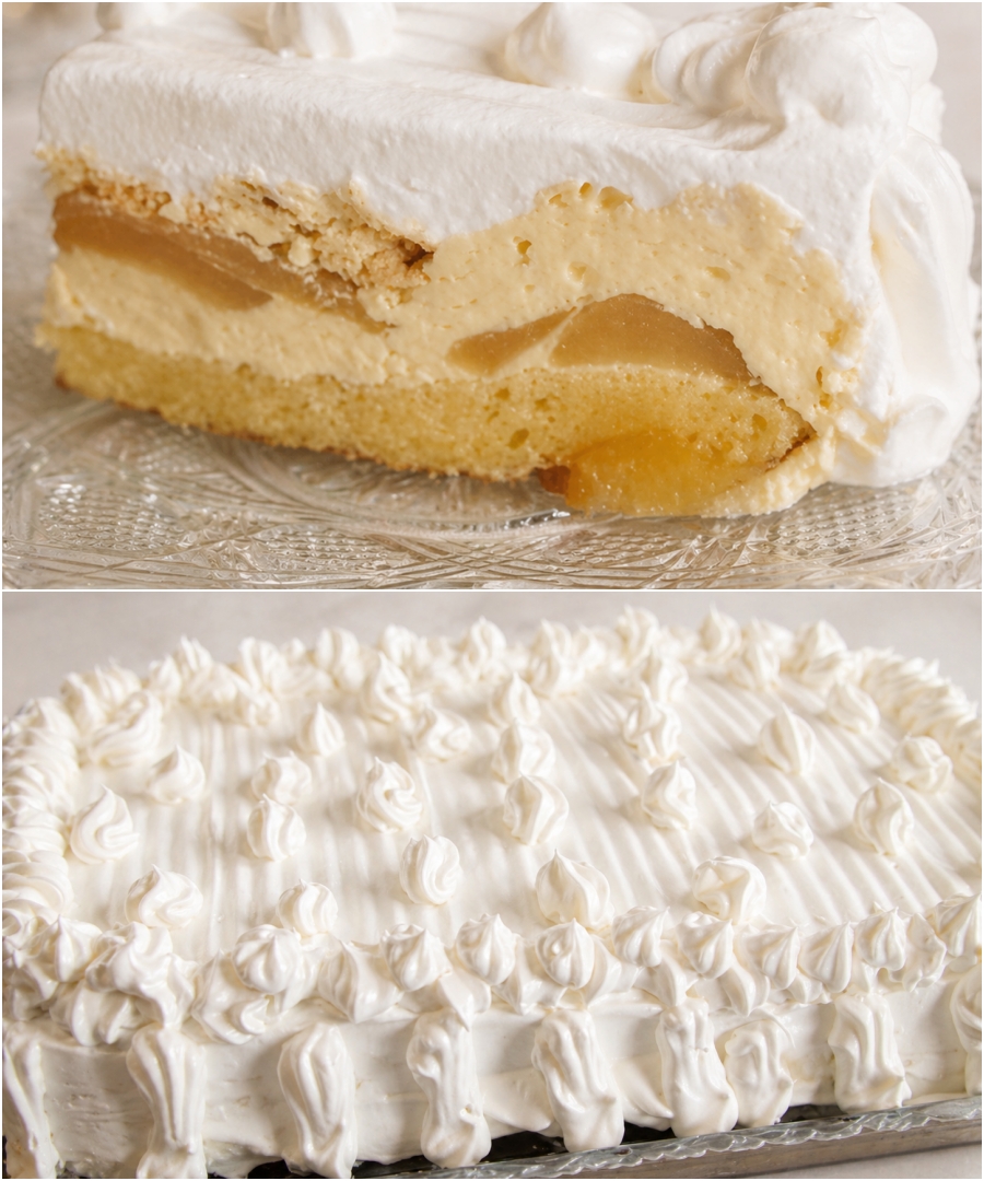Tort cu mere si crema de zahar ars
