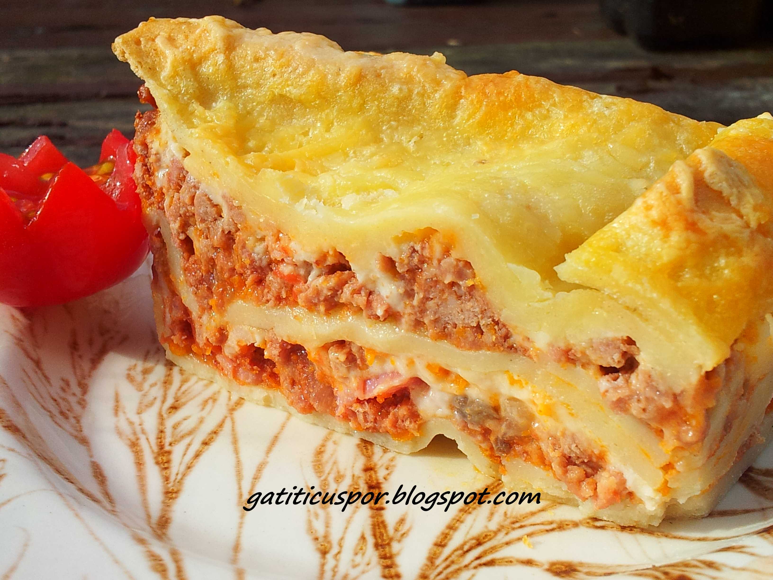 Lasagna cu paste de casa si sos Bechamel