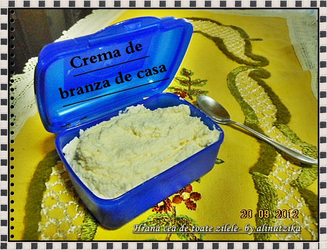 Crema de branza de casa