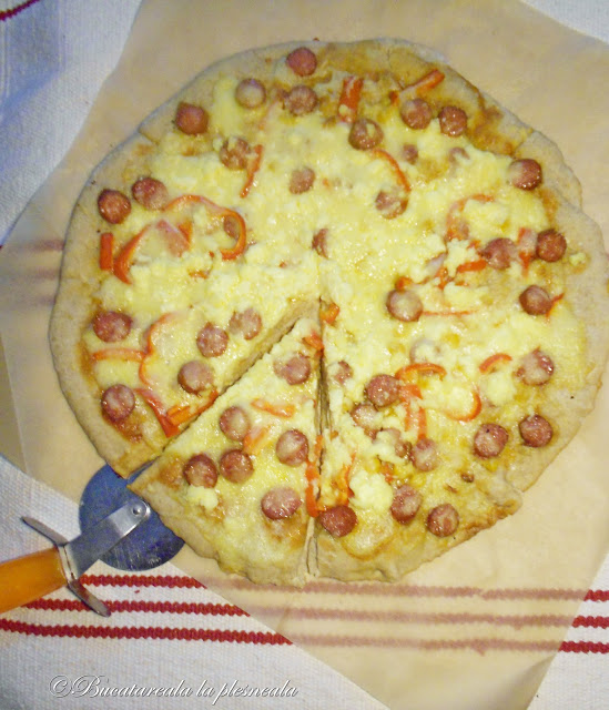 Pizza cu blat din ovaz