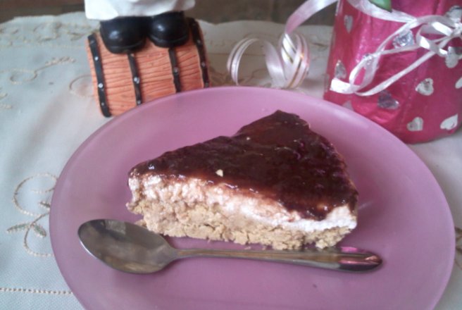 Cheesecake cu dulceata de capsuni