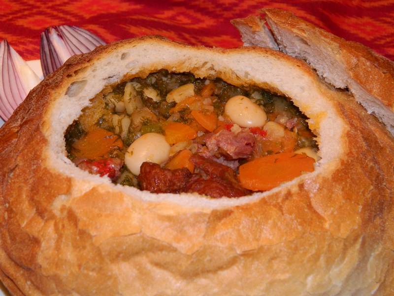 Ciorba de fasole boabe cu tarhon