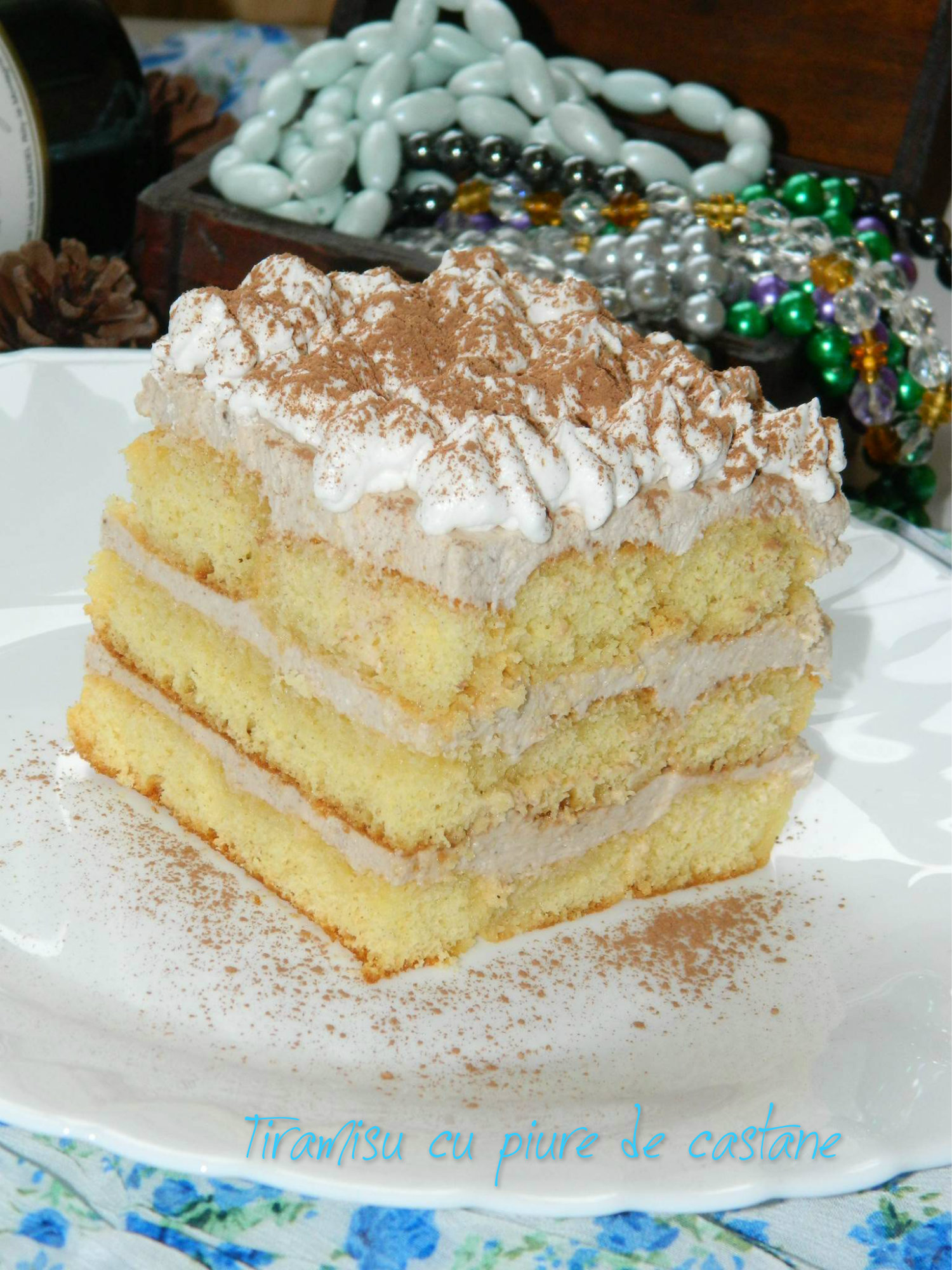 Tiramisu reţetă cu piure de castane