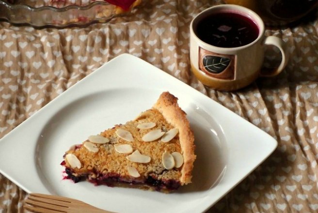 Tartă bakewell cu cremă frangipane