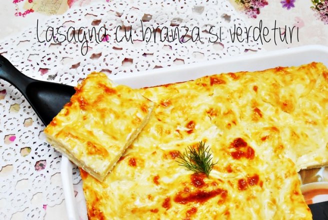 Lasagna cu branza si verdeturi