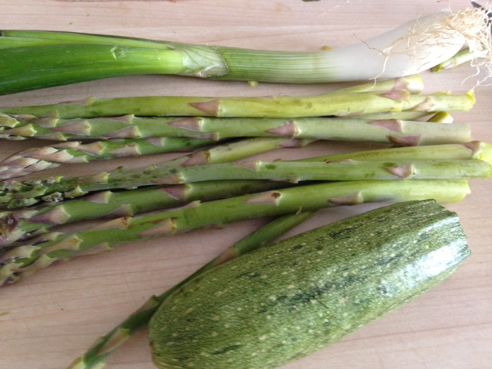 Paste cu legume verzi si Gruyere