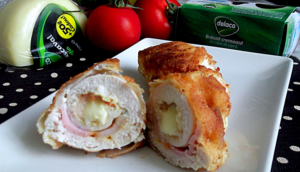 Cordon bleu cu cascaval delaco