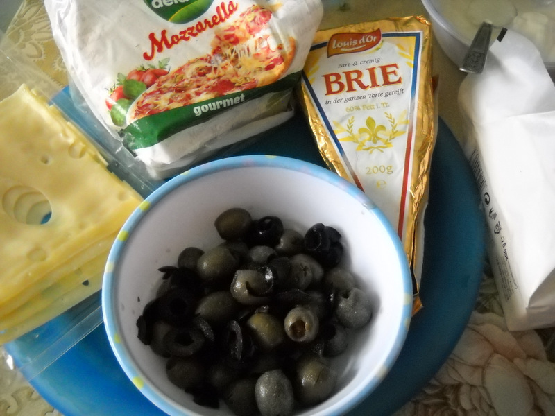 Evantai cu legume si branza