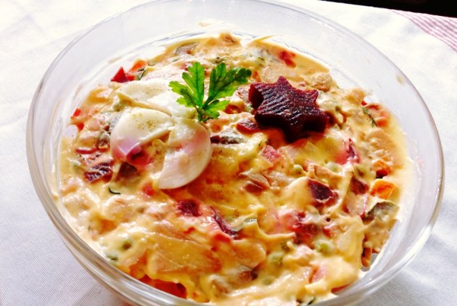 Salata de Boeuf cu sfecla rosie