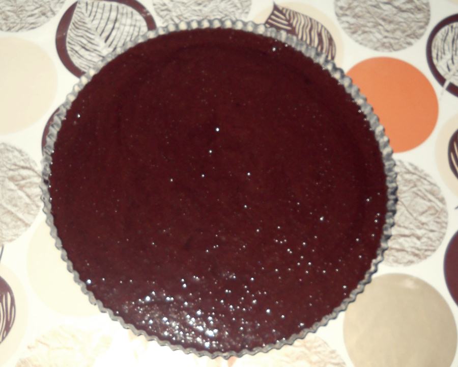 Tarta cu ciocolata si mousse de vanilie