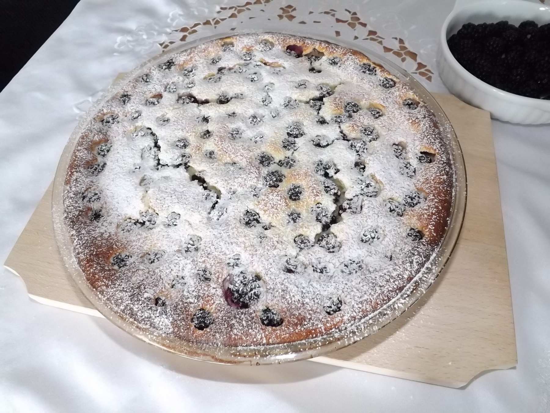 Tarta cu ricotta, mascarpone si mure