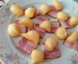 Bacon cu mozzarella si pepene galben-1