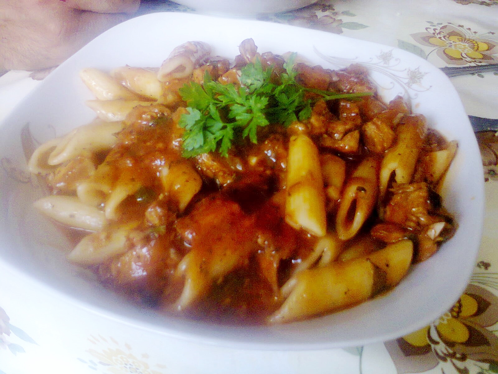 Penne cu piept de pui