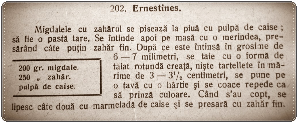 Ernestines--reteta de peste 100 de ani!