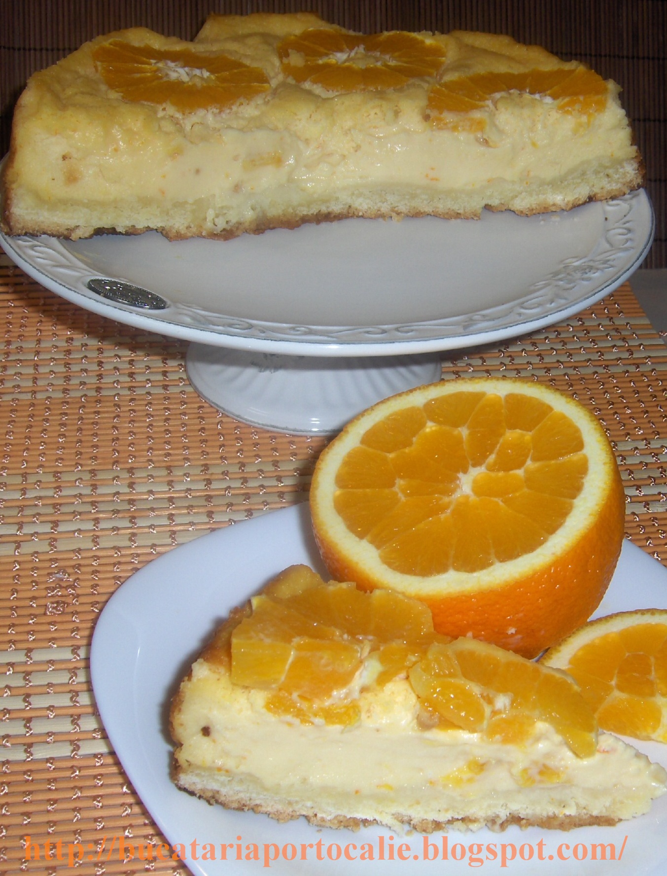 Cheesecake cu portocale