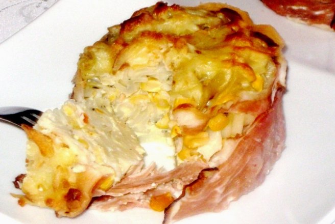 Mini-budinci imbracate in prosciutto