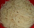 Spaghete cu sos de smantana, pui si ciuperci-5