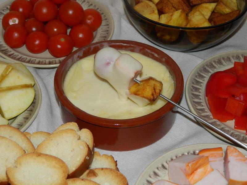 Cina cu branza fondue