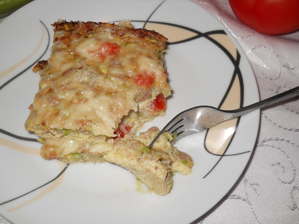 Fritatta cu ton si dovlecei