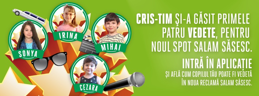 Cris-Tim caută încă patru copii cu stofă de vedetă