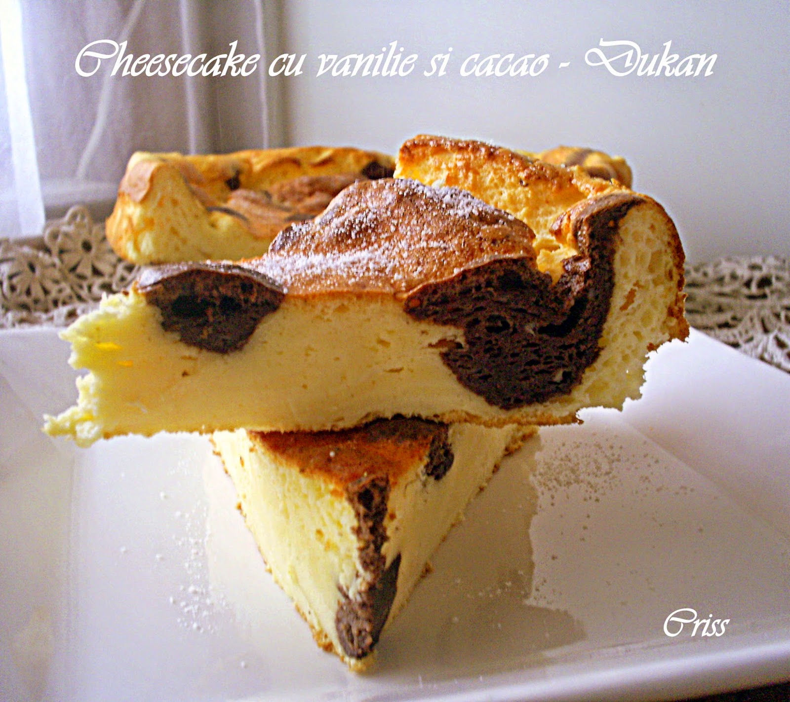 Cheesecake cu vanilie si cacao - Dukan