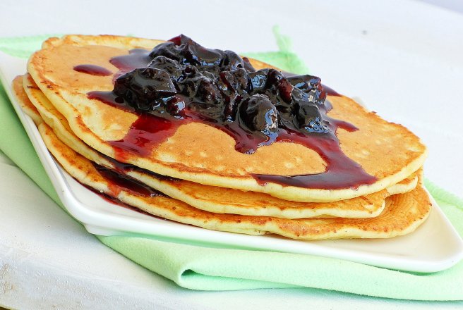 Pancakes cu branza de vaci