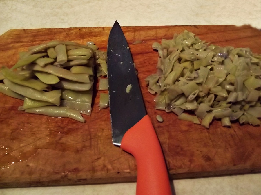 Salata de fasole verde cu ardei copt si maioneza