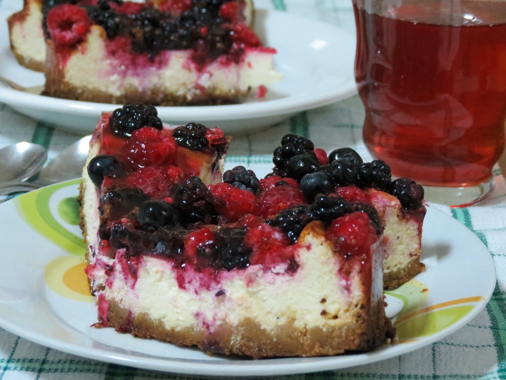 Cheesecake cu fructe de padure